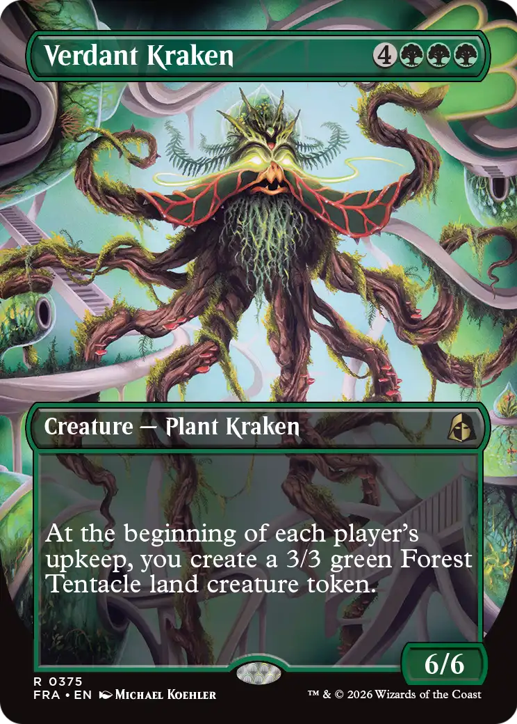 Verdant Kraken (Borderless) [Reality Fracture] | Red Claw Gaming