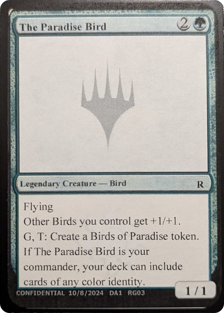 The Paradise Bird [Mystery Booster 2 Playtest Cards] MTG Single Magic: The Gathering | Red Claw Gaming