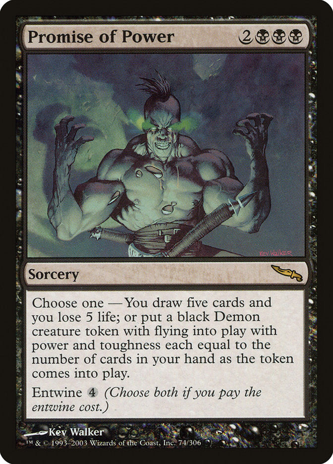 Promise of Power [Mirrodin] MTG Single Magic: The Gathering | Red Claw Gaming