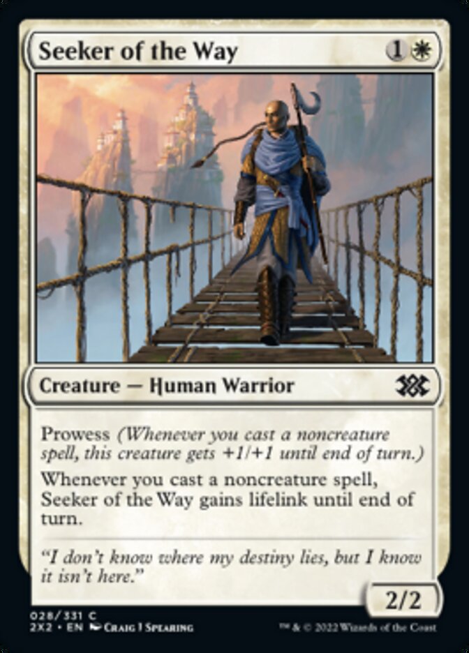 Seeker of the Way [Double Masters 2022] MTG Single Magic: The Gathering    | Red Claw Gaming