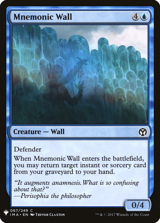 Mnemonic Wall [Mystery Booster] MTG Single Magic: The Gathering | Red Claw Gaming