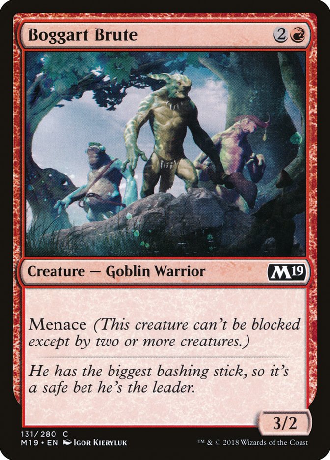 Boggart Brute [Core Set 2019] MTG Single Magic: The Gathering | Red Claw Gaming