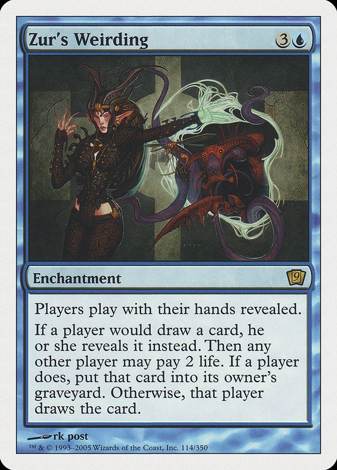 Zur's Weirding [Ninth Edition] MTG Single Magic: The Gathering | Red Claw Gaming