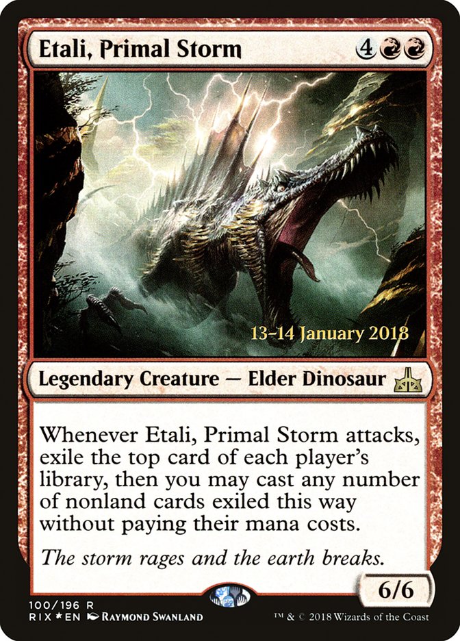 Etali, Primal Storm [Rivals of Ixalan Prerelease Promos] MTG Single Magic: The Gathering | Red Claw Gaming