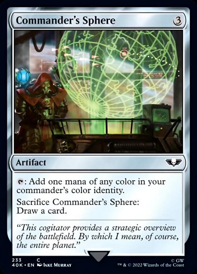 Commander's Sphere (233) [Warhammer 40,000] MTG Single Magic: The Gathering | Red Claw Gaming