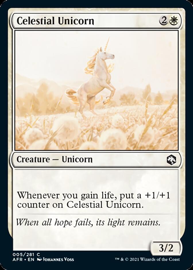 Celestial Unicorn [Dungeons & Dragons: Adventures in the Forgotten Realms] MTG Single Magic: The Gathering | Red Claw Gaming
