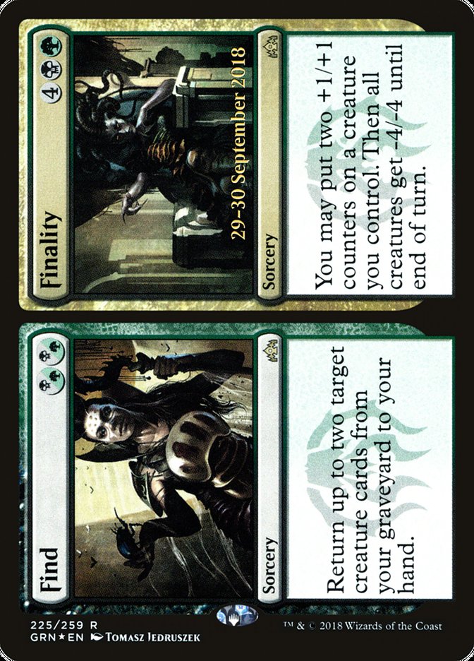 Find // Finality [Guilds of Ravnica Prerelease Promos] MTG Single Magic: The Gathering | Red Claw Gaming