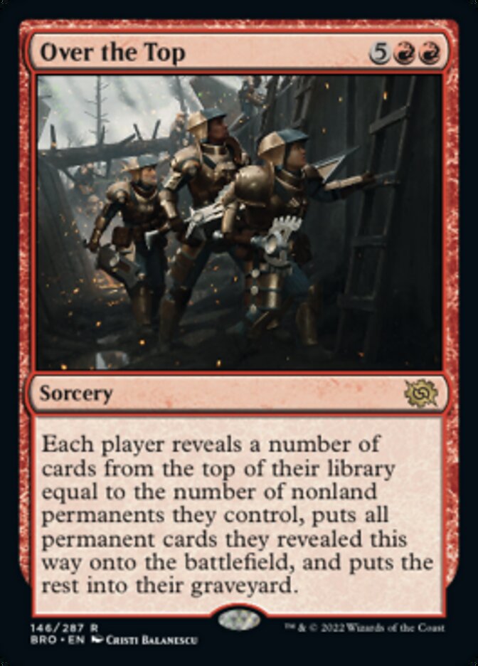 Over the Top [The Brothers' War] MTG Single Magic: The Gathering | Red Claw Gaming