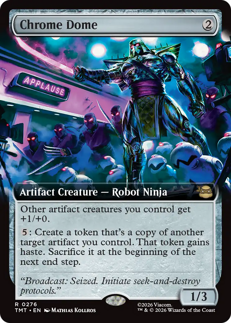 Chrome Dome (Extended Art) [Teenage Mutant Ninja Turtles] MTG Single Magic: The Gathering | Red Claw Gaming