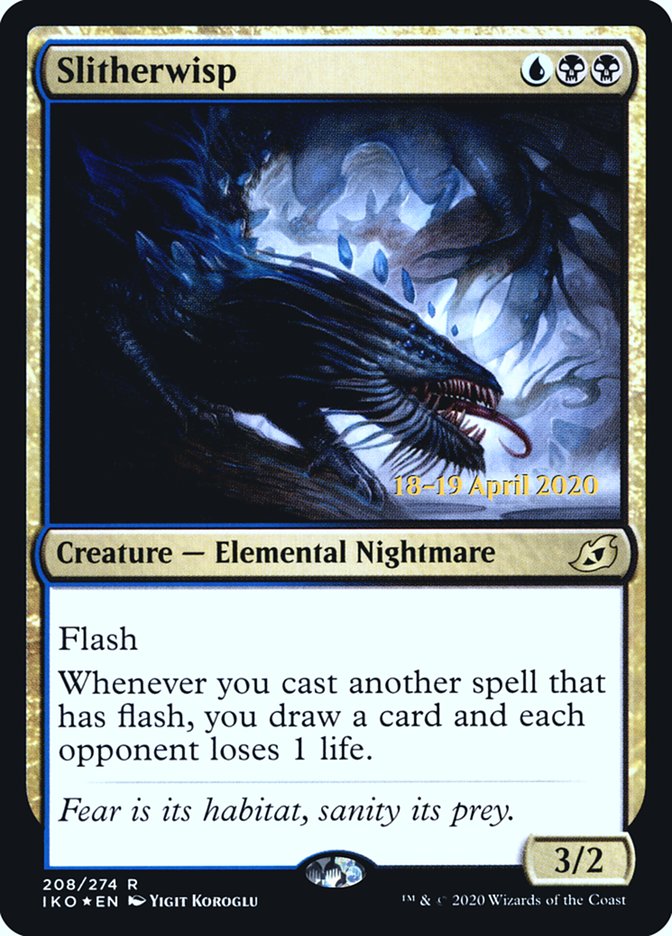 Slitherwisp [Ikoria: Lair of Behemoths Prerelease Promos] MTG Single Magic: The Gathering | Red Claw Gaming