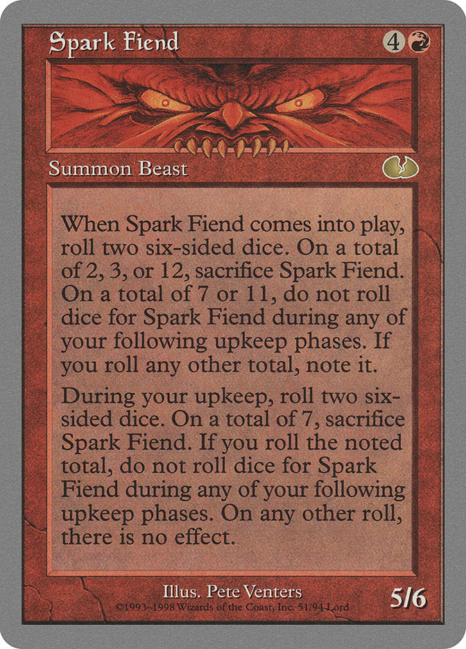 Spark Fiend [Unglued] MTG Single Magic: The Gathering | Red Claw Gaming