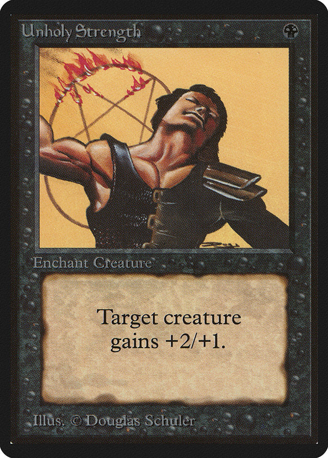 Unholy Strength [Beta Edition] MTG Single Magic: The Gathering | Red Claw Gaming