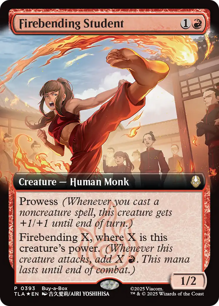 Firebending Student (Extended Art) [Avatar: The Last Airbender Promos] MTG Single Magic: The Gathering | Red Claw Gaming