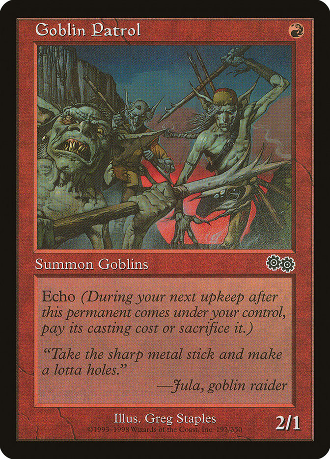 Goblin Patrol [Urza's Saga] MTG Single Magic: The Gathering | Red Claw Gaming