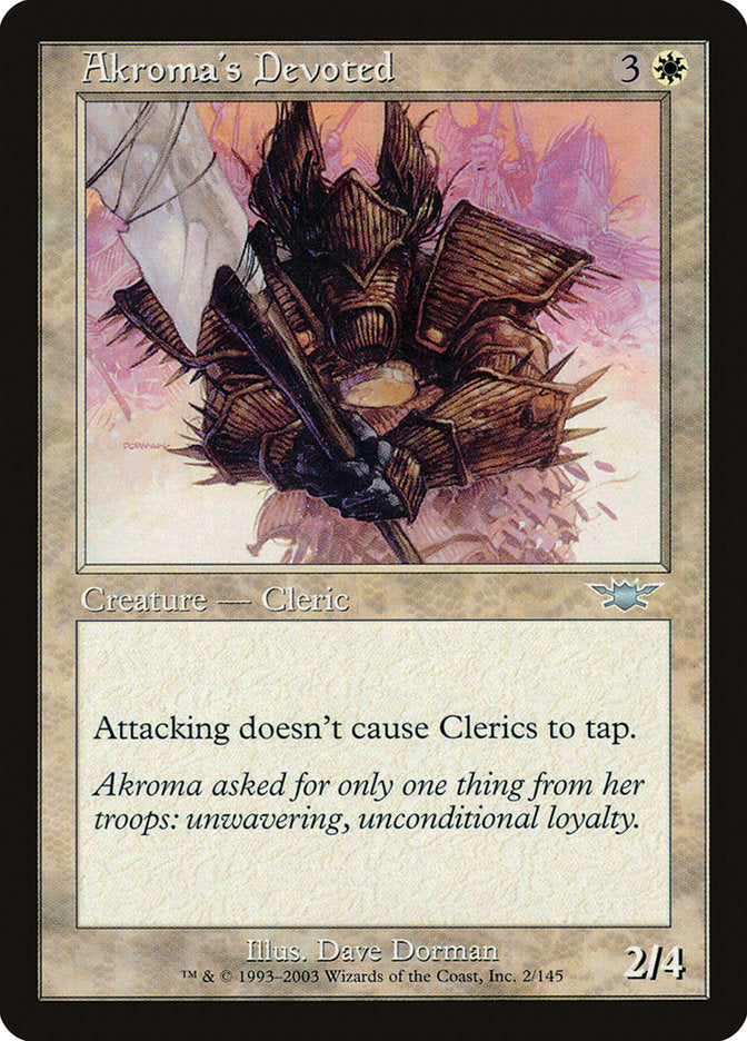Akroma's Devoted [Legions] MTG Single Magic: The Gathering | Red Claw Gaming