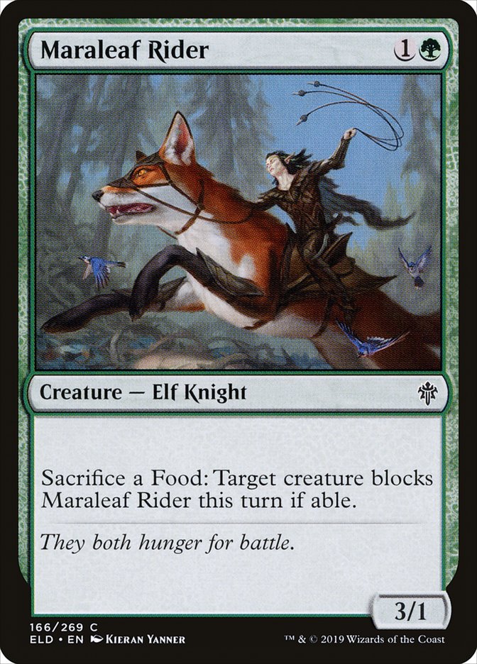 Maraleaf Rider [Throne of Eldraine] MTG Single Magic: The Gathering | Red Claw Gaming