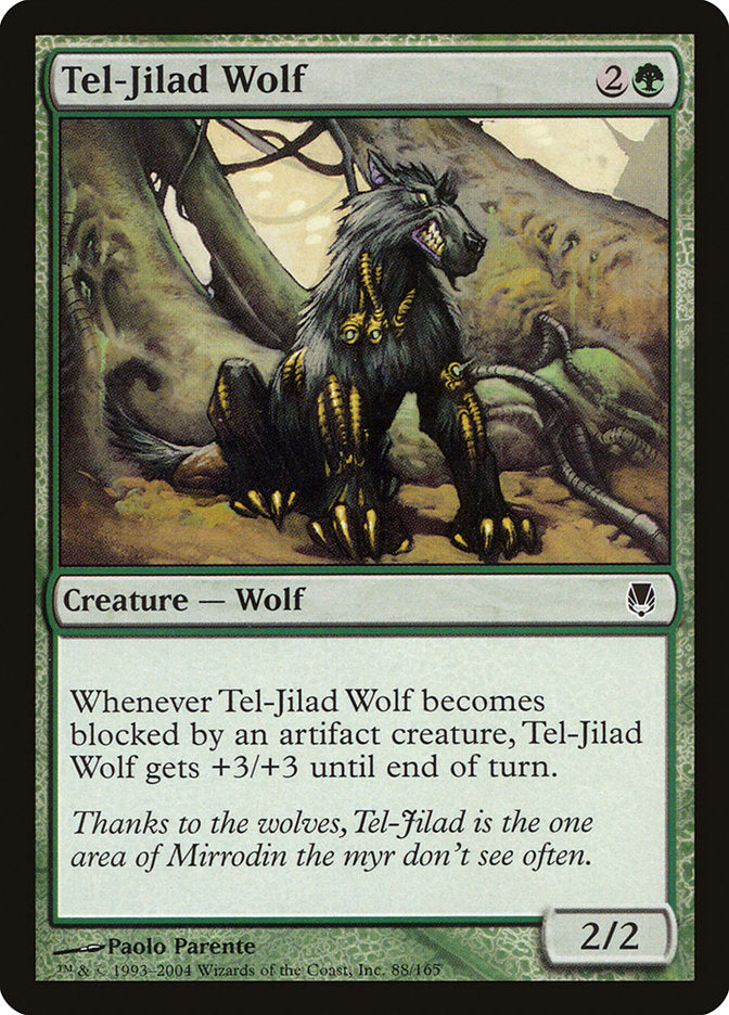 Tel-Jilad Wolf [Darksteel] MTG Single Magic: The Gathering | Red Claw Gaming
