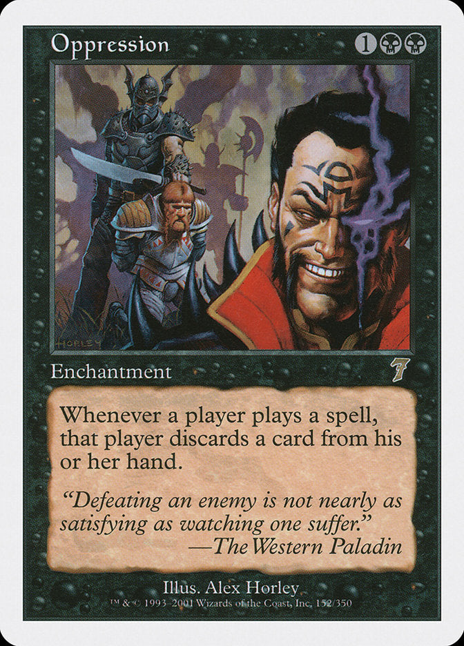 Oppression [Seventh Edition] MTG Single Magic: The Gathering | Red Claw Gaming