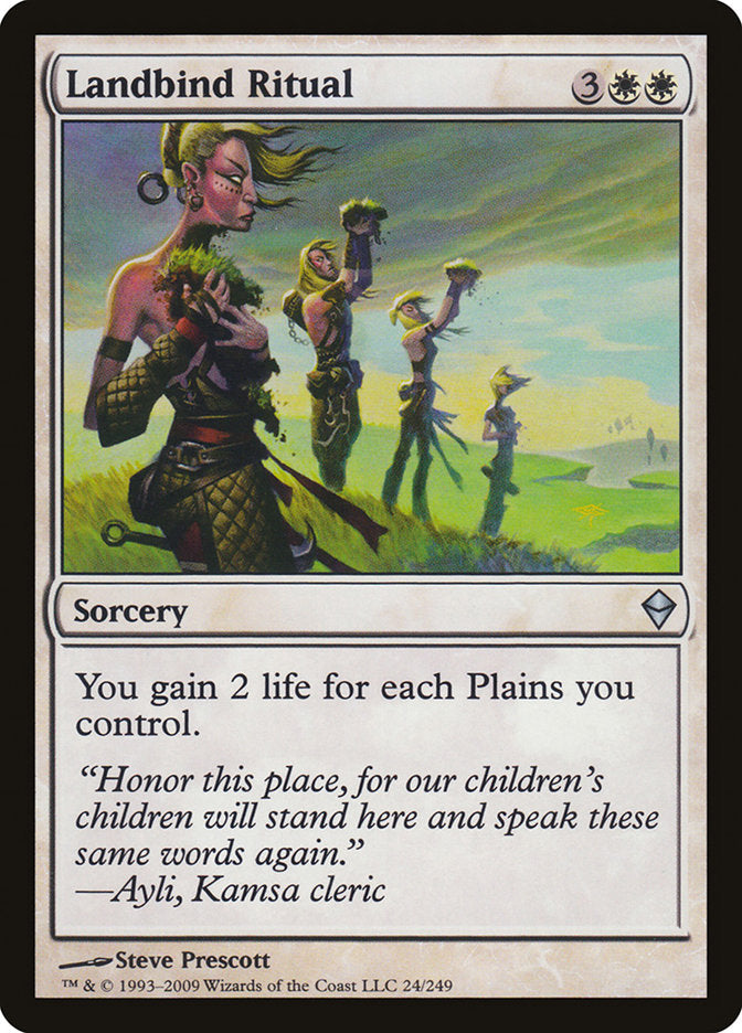 Landbind Ritual [Zendikar] MTG Single Magic: The Gathering | Red Claw Gaming