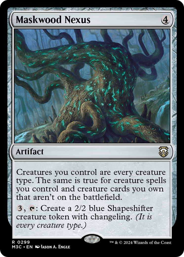 Maskwood Nexus (Ripple Foil) [Modern Horizons 3 Commander] MTG Single Magic: The Gathering | Red Claw Gaming