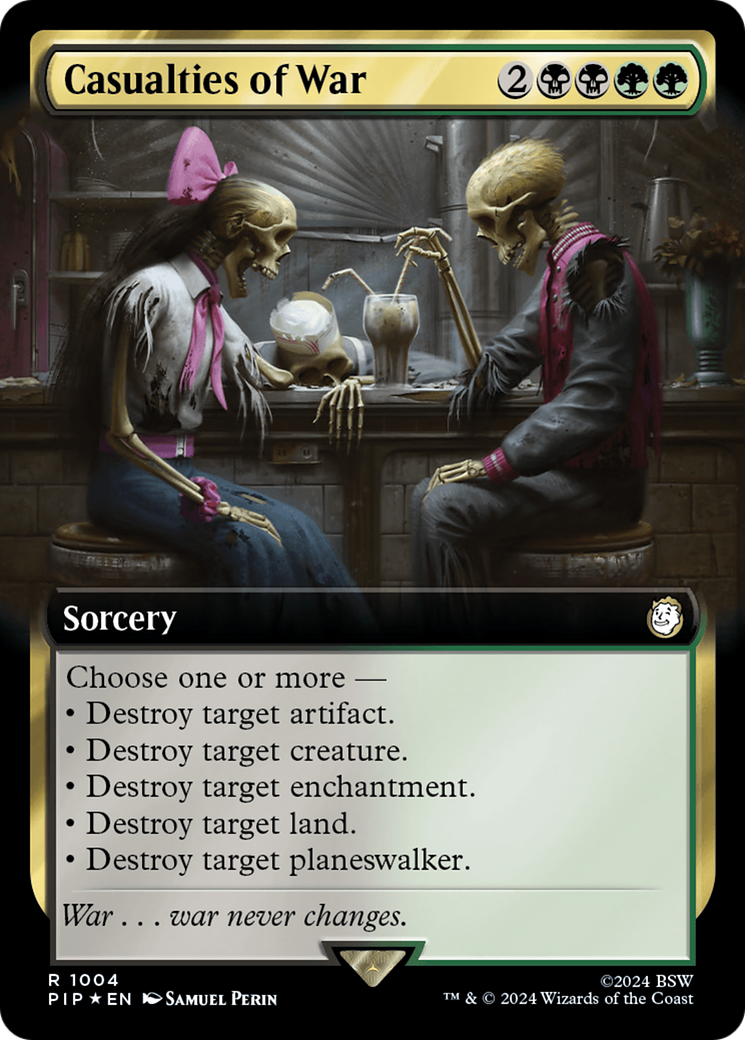 Casualties of War (Extended Art) (Surge Foil) [Fallout] MTG Single Magic: The Gathering | Red Claw Gaming