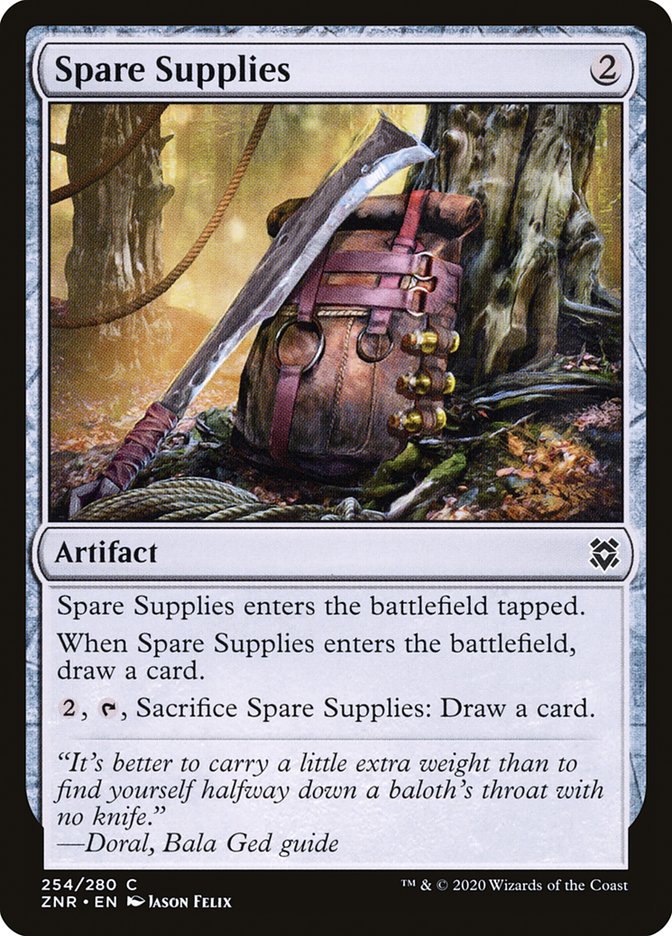 Spare Supplies [Zendikar Rising] MTG Single Magic: The Gathering | Red Claw Gaming