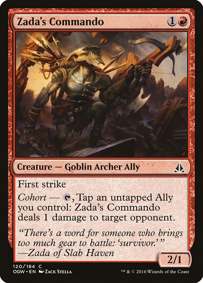 Zada's Commando [Oath of the Gatewatch] MTG Single Magic: The Gathering | Red Claw Gaming