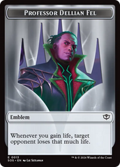 Professor Dellian Fel // Pest (0008) Double-Sided Token [Secrets of Strixhaven Tokens] MTG Single Magic: The Gathering | Red Claw Gaming