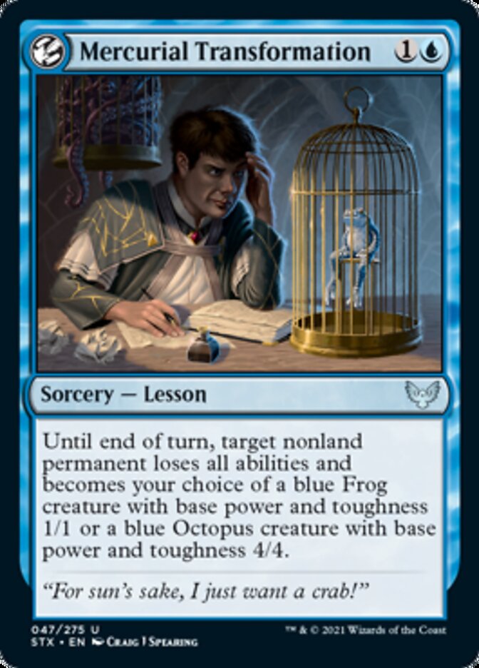 Mercurial Transformation [Strixhaven: School of Mages] MTG Single Magic: The Gathering | Red Claw Gaming