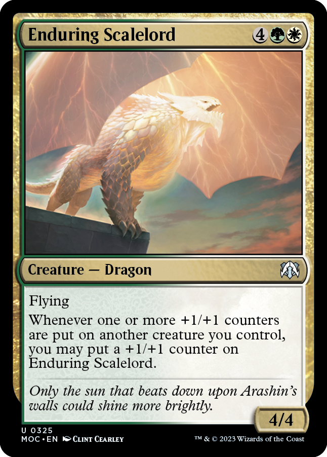 Enduring Scalelord [March of the Machine Commander] MTG Single Magic: The Gathering | Red Claw Gaming