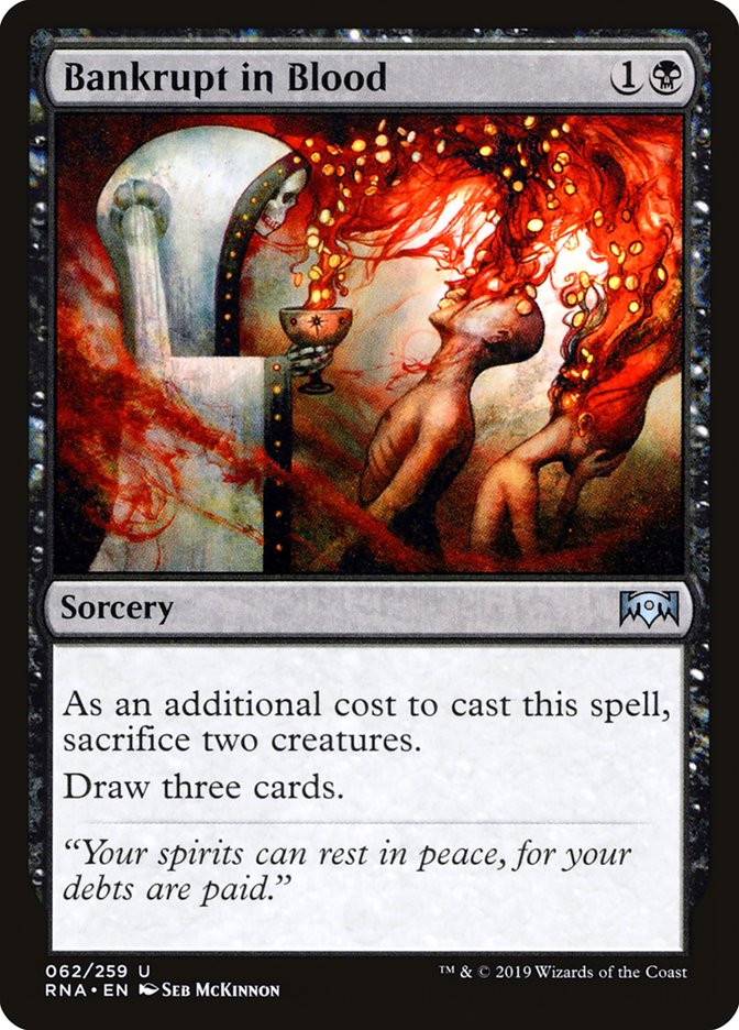 Bankrupt in Blood [Ravnica Allegiance] MTG Single Magic: The Gathering | Red Claw Gaming