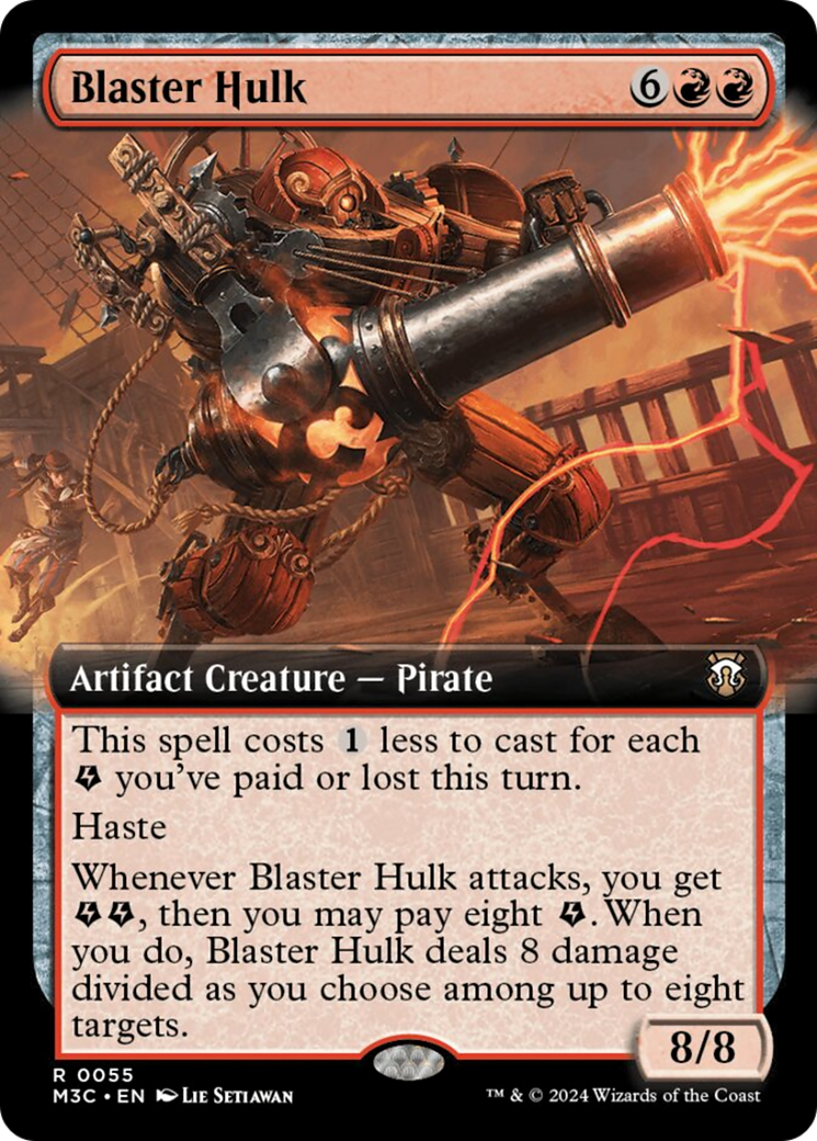 Blaster Hulk (Extended Art) (Ripple Foil) [Modern Horizons 3 Commander] MTG Single Magic: The Gathering | Red Claw Gaming