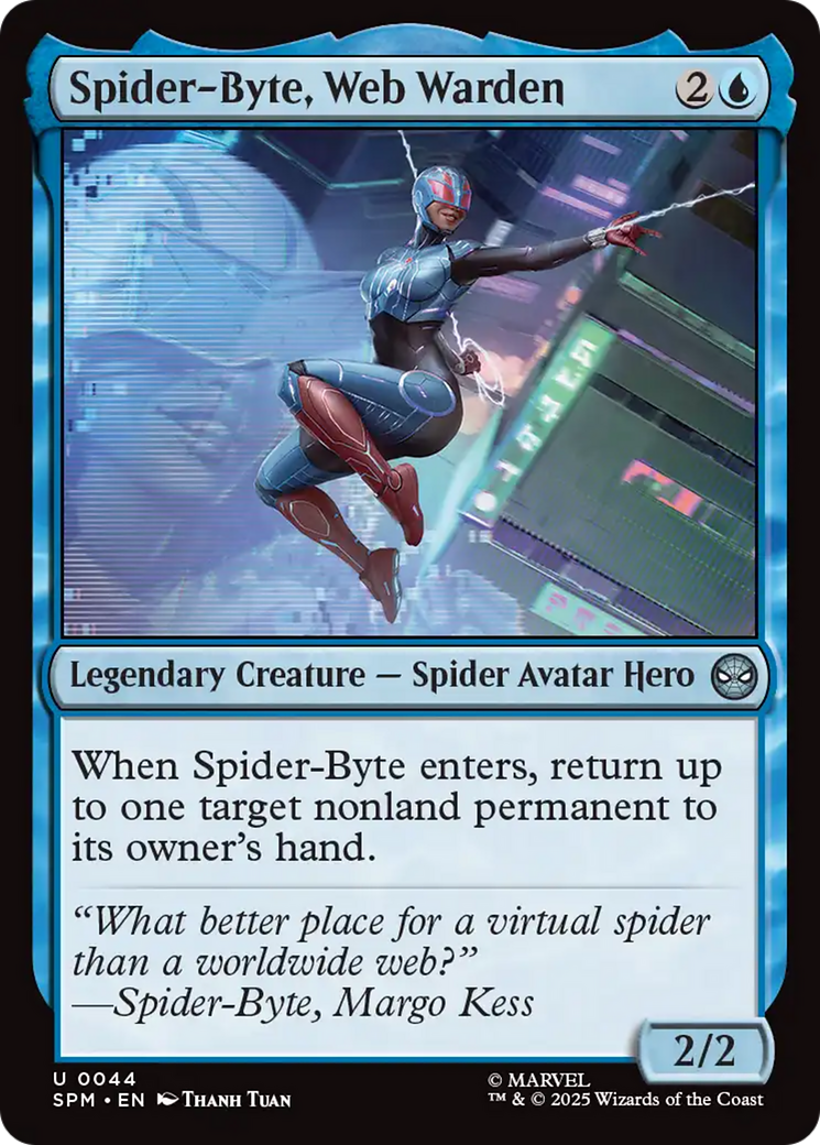 Spider-Byte, Web Warden [Marvel's Spider-Man] MTG Single Magic: The Gathering | Red Claw Gaming