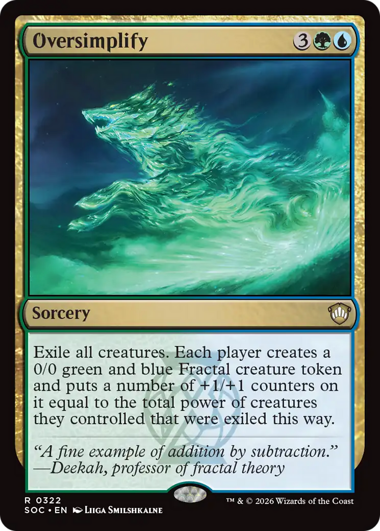 Oversimplify [Secrets of Strixhaven Commander] MTG Single Magic: The Gathering | Red Claw Gaming