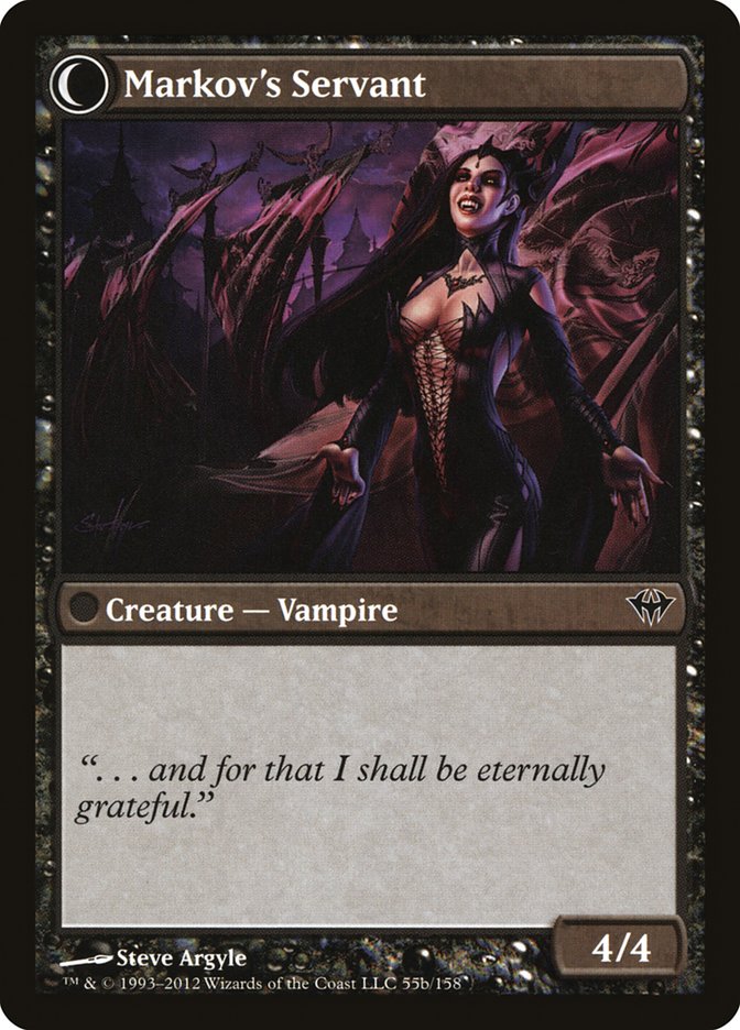 Chosen of Markov // Markov's Servant [Dark Ascension] MTG Single Magic: The Gathering | Red Claw Gaming