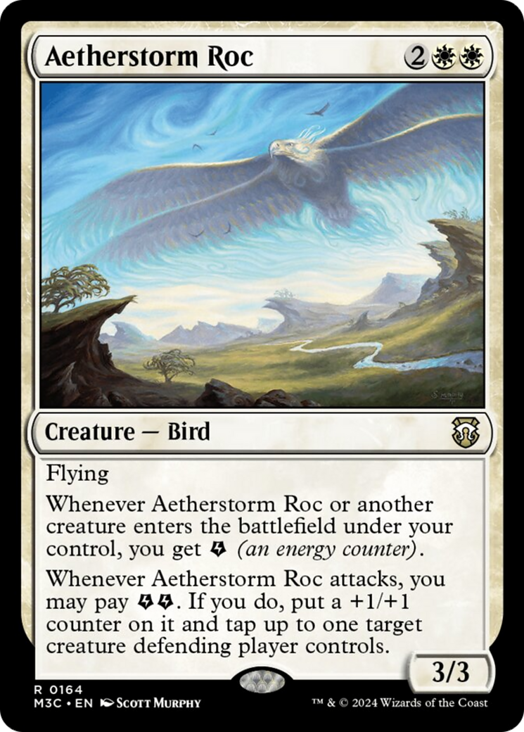 Aetherstorm Roc (Ripple Foil) [Modern Horizons 3 Commander] MTG Single Magic: The Gathering | Red Claw Gaming