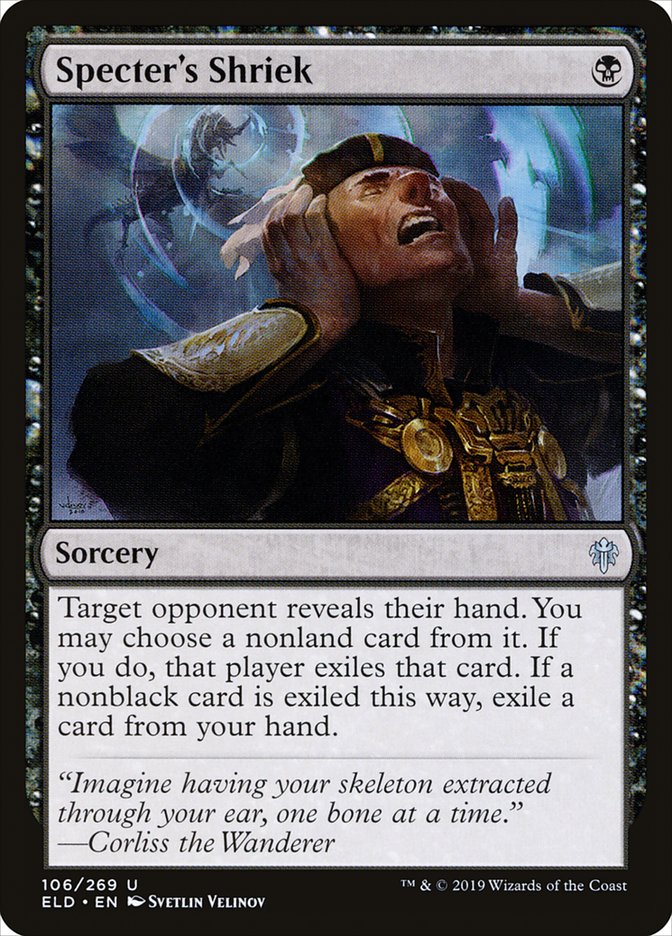Specter's Shriek [Throne of Eldraine] MTG Single Magic: The Gathering | Red Claw Gaming