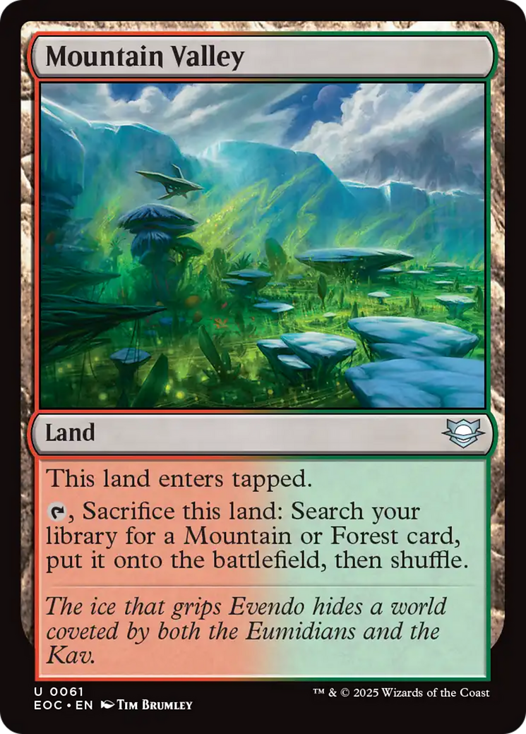 Mountain Valley [Edge of Eternities Commander] MTG Single Magic: The Gathering | Red Claw Gaming