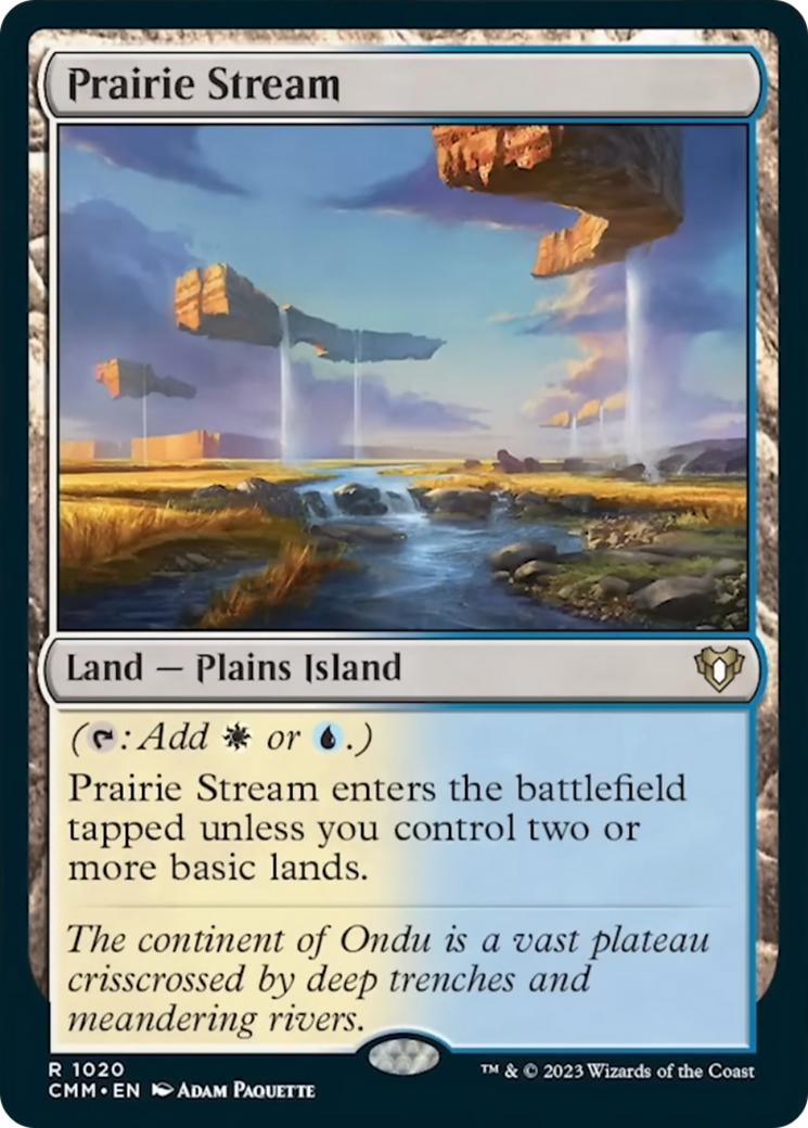 Prairie Stream [Commander Masters] MTG Single Magic: The Gathering    | Red Claw Gaming