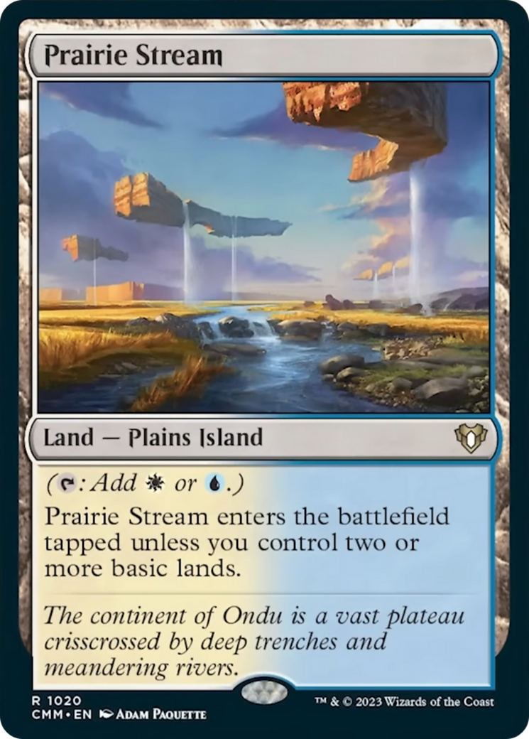 Prairie Stream [Commander Masters] MTG Single Magic: The Gathering | Red Claw Gaming