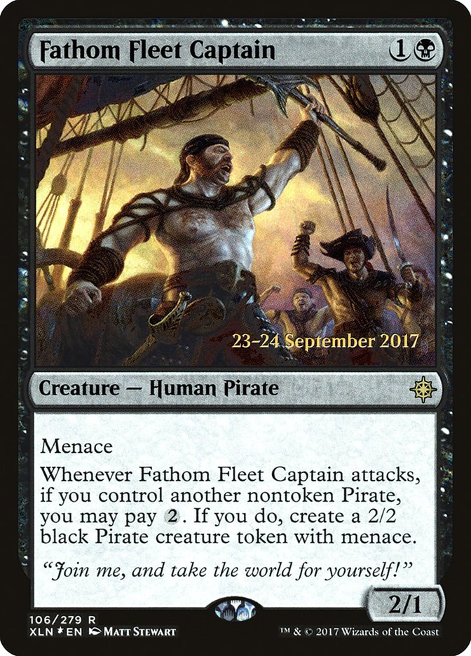 Fathom Fleet Captain [Ixalan Prerelease Promos] MTG Single Magic: The Gathering | Red Claw Gaming
