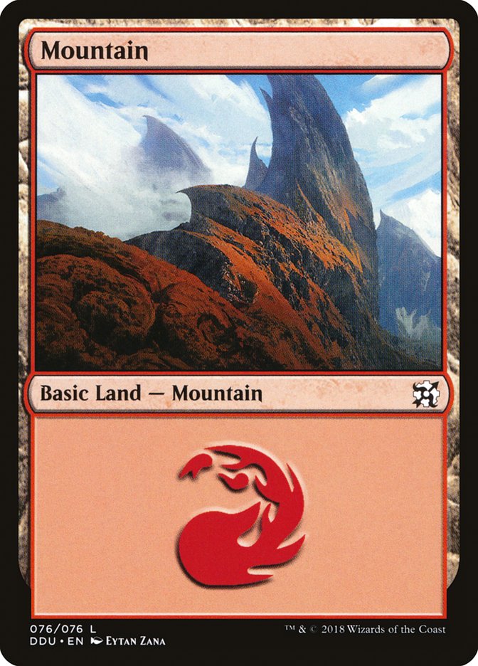 Mountain (76) [Duel Decks: Elves vs. Inventors] MTG Single Magic: The Gathering | Red Claw Gaming