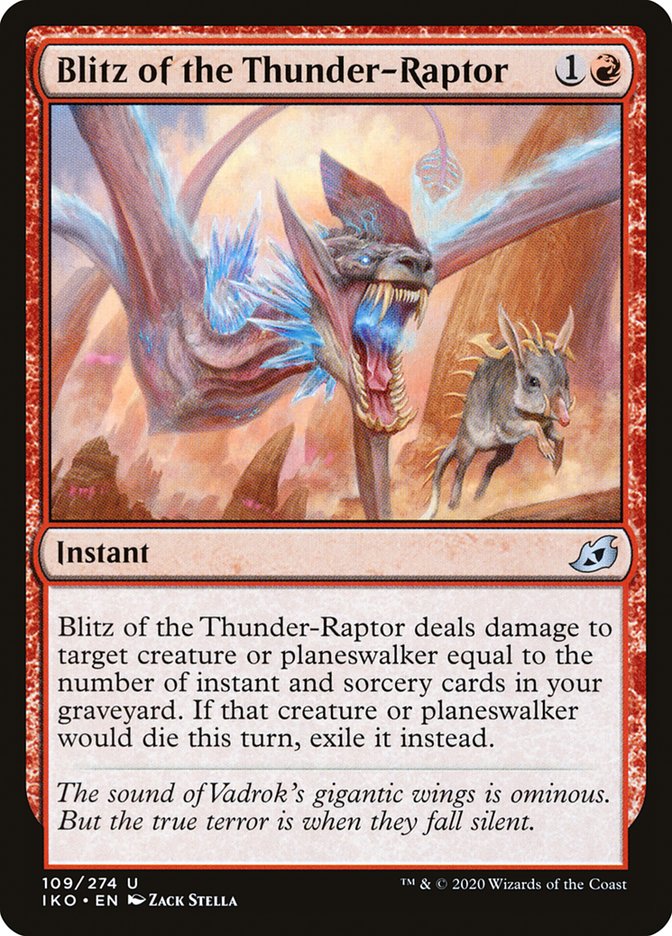 Blitz of the Thunder-Raptor [Ikoria: Lair of Behemoths] MTG Single Magic: The Gathering | Red Claw Gaming