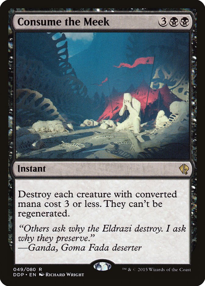 Consume the Meek [Duel Decks: Zendikar vs. Eldrazi] MTG Single Magic: The Gathering | Red Claw Gaming
