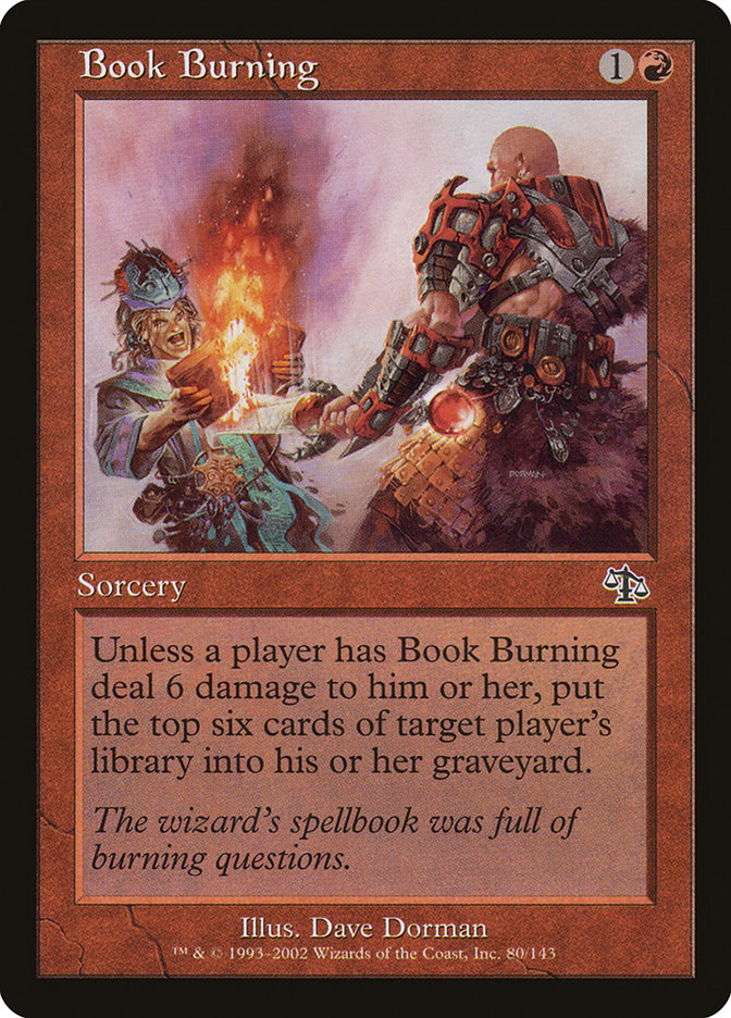 Book Burning [Judgment] MTG Single Magic: The Gathering | Red Claw Gaming