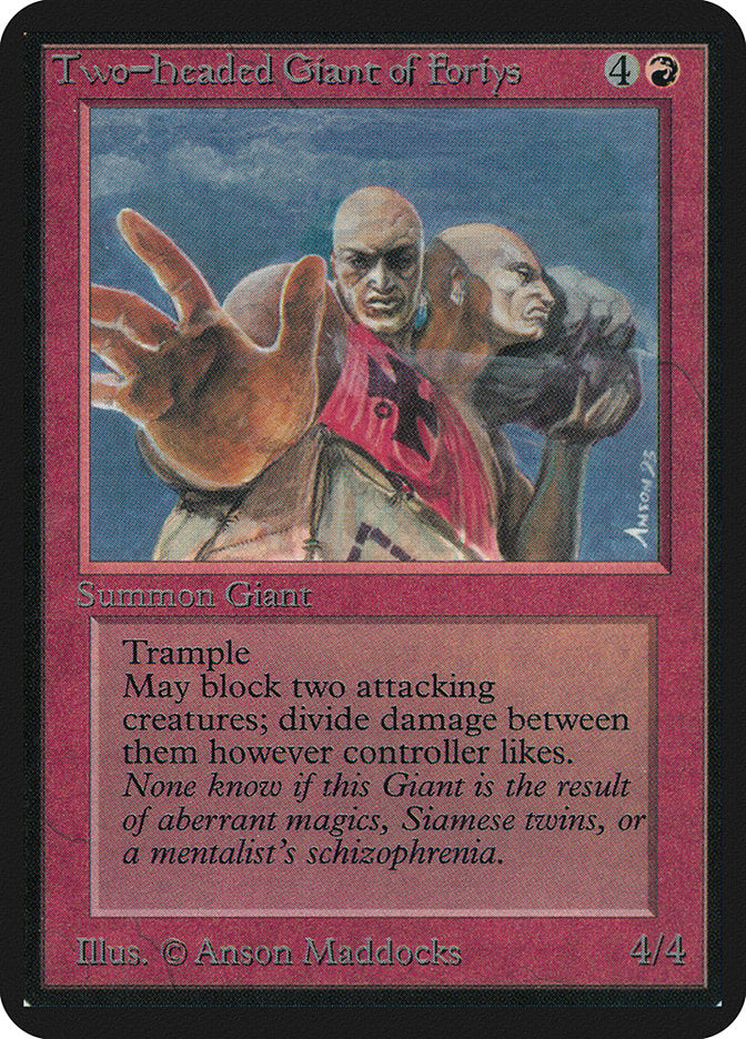 Two-Headed Giant of Foriys [Alpha Edition] MTG Single Magic: The Gathering | Red Claw Gaming