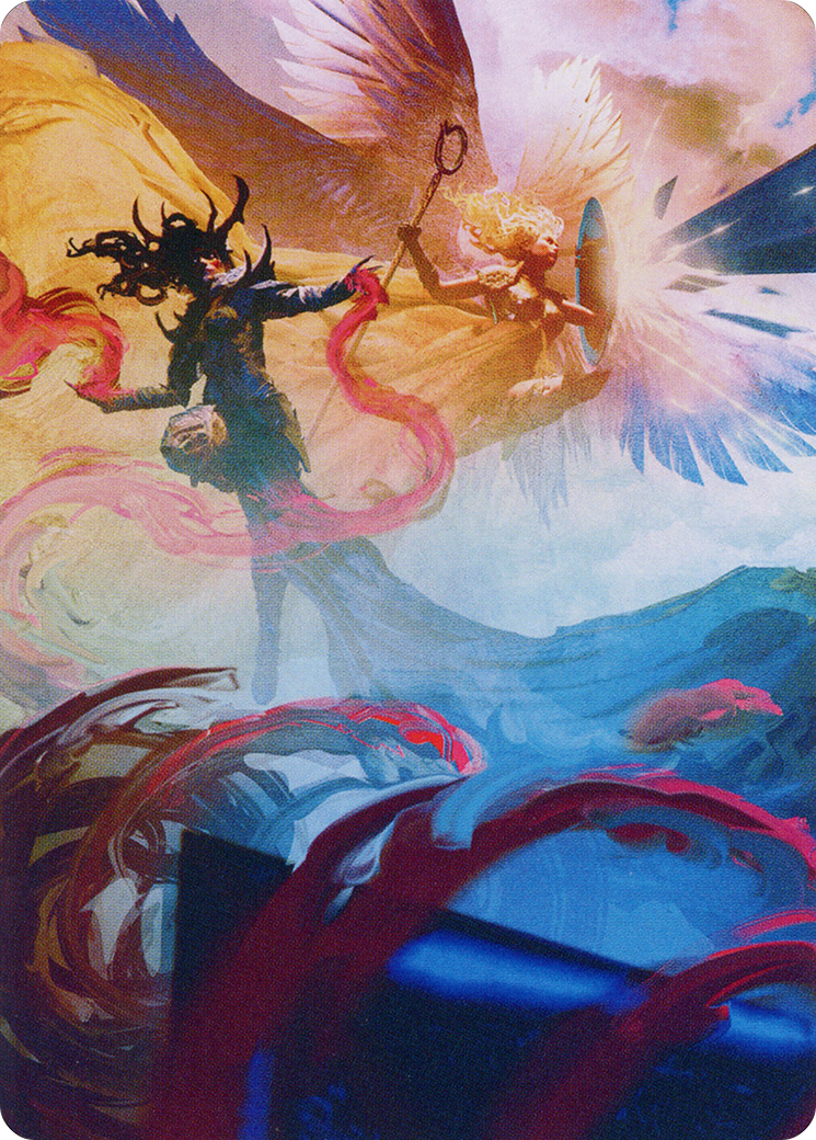 Drana and Linvala Art Card [March of the Machine Art Series] MTG Single Magic: The Gathering | Red Claw Gaming