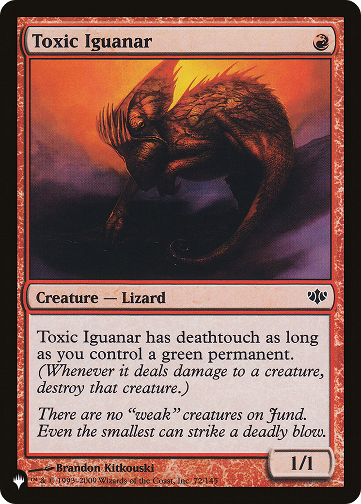 Toxic Iguanar [The List] MTG Single Magic: The Gathering | Red Claw Gaming