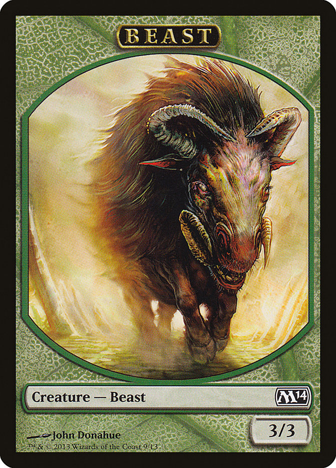 Beast Token [Magic 2014 Tokens] MTG Single Magic: The Gathering | Red Claw Gaming
