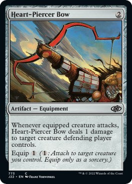 Heart-Piercer Bow [Jumpstart 2022] MTG Single Magic: The Gathering | Red Claw Gaming